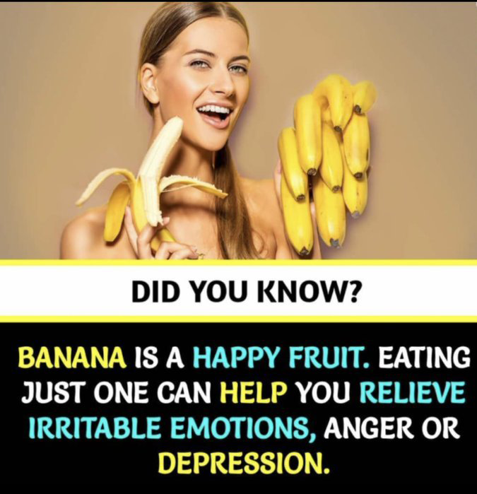 Banana is a Happy Fruit